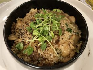 Mushroom risotto at Mianto 艾果豐 in Taipei