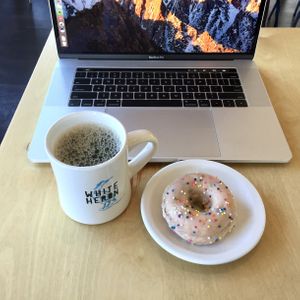   at White Heron Tea and Coffee in Portsmouth