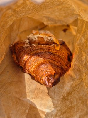 Almond croissant at Brew & Bake in The Hague