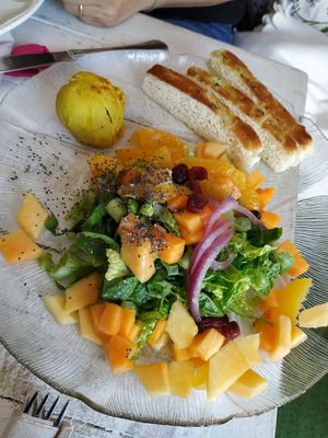 Vegan dish of the day at Baobab in Fuerteventura