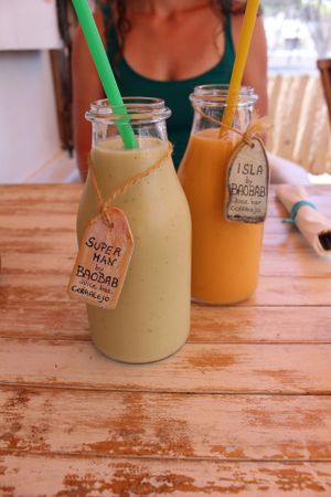 smoothies at Baobab in Fuerteventura