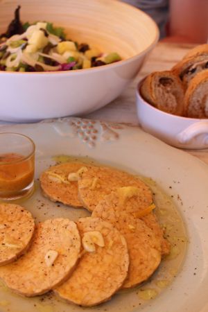 main meal at Baobab in Fuerteventura