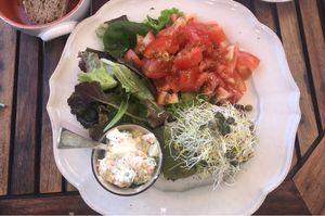 amazing food, and very well presented :)  at Baobab in Fuerteventura