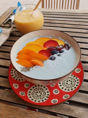 smoothie bowl at Baobab in Fuerteventura