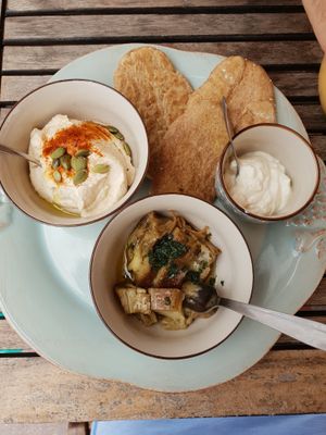 hummus at Baobab in Fuerteventura