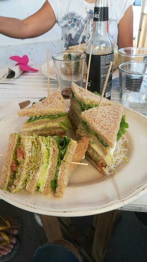 Vegan Club Sandwich at Baobab in Fuerteventura