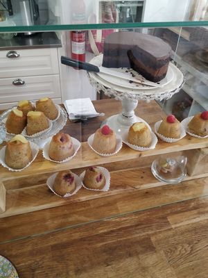 Vegan cake at Baobab in Fuerteventura