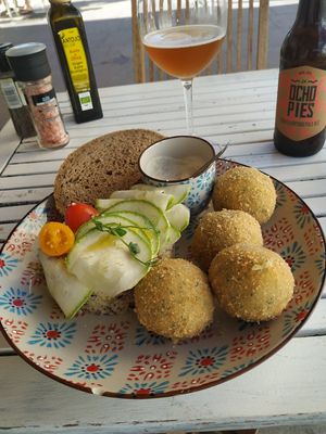 Vegan dish of the day at Baobab in Fuerteventura