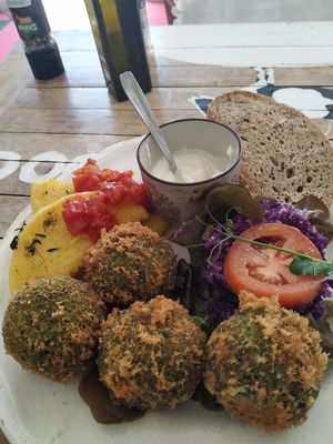 Vegan dish of the day at Baobab in Fuerteventura