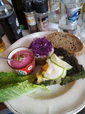 Vegan dish of the day at Baobab in Fuerteventura