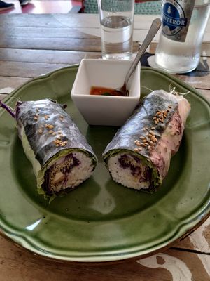 The new vegan roll Origami at Baobab in Fuerteventura