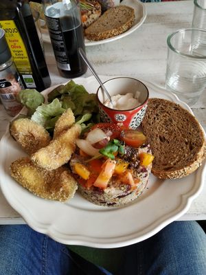 Vegan dish of the day at Baobab in Fuerteventura