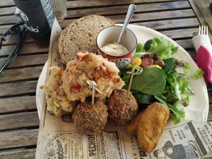 Vegan dish of the day at Baobab in Fuerteventura