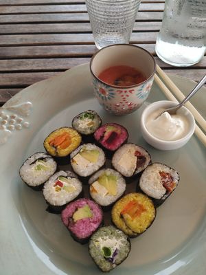 Vegan Sushi at Baobab in Fuerteventura