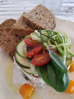 Lasagna crudista at Baobab in Fuerteventura