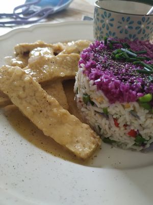 Plato del dia at Baobab in Fuerteventura