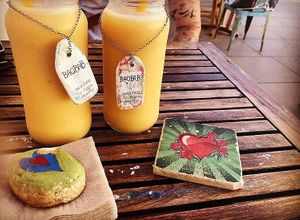 Juices are fresh and delicious  at Baobab in Fuerteventura