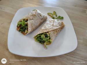 Vegan Wrap at Wise Eatz in Asheville
