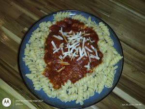 Vegan Pasta with Vegan Cheese at Wise Eatz in Asheville