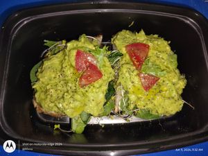Vegan Avocado Toast Togo! at Wise Eatz in Asheville