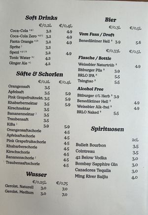 Menu drinks (3/3).  at Bao Gao Club in Berlin