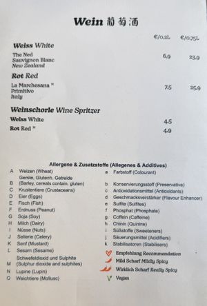 Menu drinks (1/3).  at Bao Gao Club in Berlin