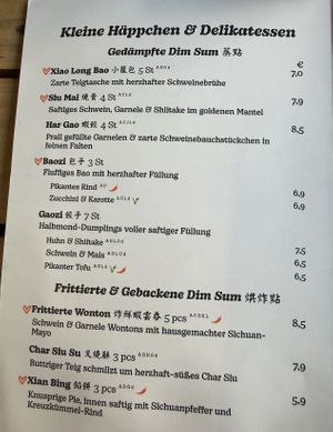Menu (4/4).  at Bao Gao Club in Berlin