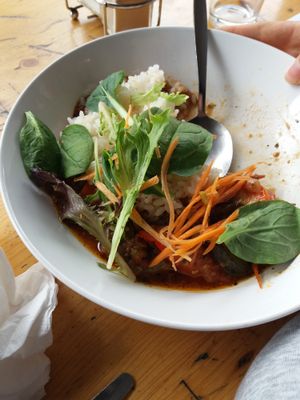 Ratatouille, rice and salad at Lentil as Anything - Newtown in Newtown