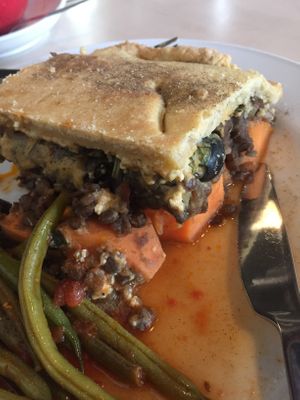 Vegan lasagne at Lentil as Anything - Newtown in Newtown