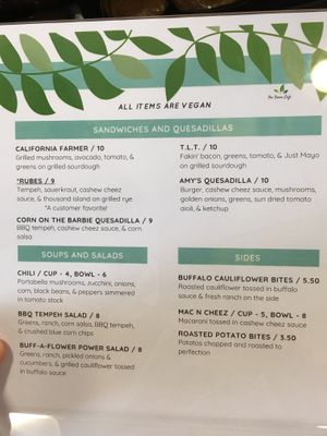 Menu pg 2 July 2020 at The Farm Concessions and Café in Keene