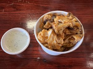 Buffalo cauliflower at The Farm Concessions and Café in Keene