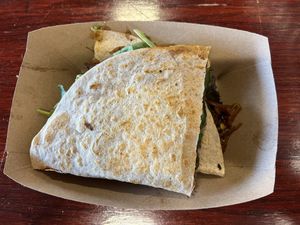 Amy’s quesadilla  at The Farm Concessions and Café in Keene
