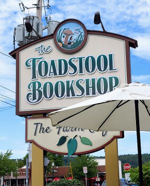 Sorry, I missed the cafe sign like a dummkopf. But you can see the outside umbrellas! at The Farm Concessions and Café in Keene