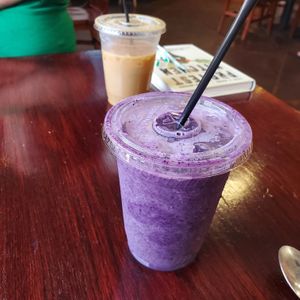 Best smoothie I've ever had!! Blueberry Lavender it's like drinking lavender 😍🫐 at The Farm Concessions and Café in Keene