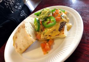 Salsa Me Some Burger at The Farm Concessions and Café in Keene