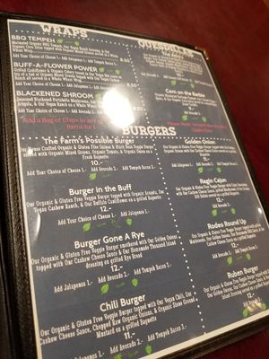 Menu 3 at The Farm Concessions and Café in Keene