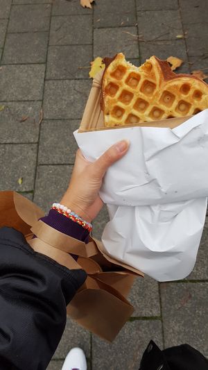 Vegan waffle (wheat flour) at I Am Love in Bochum