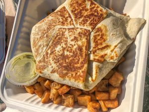 Crunchwrap at The Wayward Vegan in Seattle