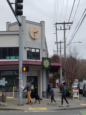 Easy to spot at The Wayward Vegan in Seattle