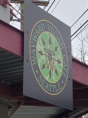 Dope sign at The Wayward Vegan in Seattle