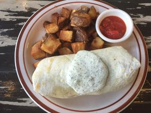 burrito scramble  at The Wayward Vegan in Seattle