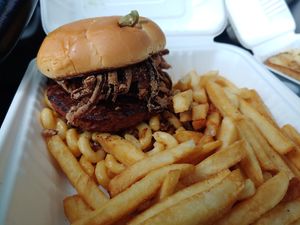 Big Time Burger & FF 🤤 at The Wayward Vegan in Seattle