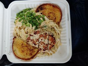 Best Chik'n Alfredo Ever!! at The Wayward Vegan in Seattle