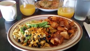 Tofu scramble at The Wayward Vegan in Seattle
