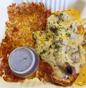 Belgian Benedict  at The Wayward Vegan in Seattle