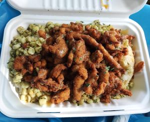 KFC bowl.. gluten free!! at The Wayward Vegan in Seattle