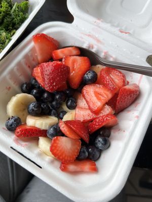Bowl of fruit  at The Wayward Vegan in Seattle