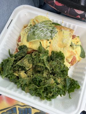 To go- oof the “egg” was made well  at The Wayward Vegan in Seattle