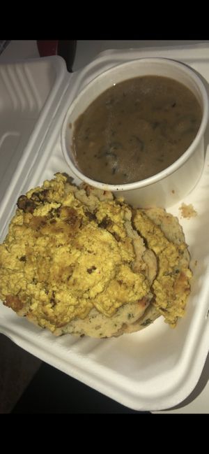 Biscuit & Gravy  at The Wayward Vegan in Seattle