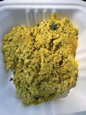 Tofu scramble—with delicious curry flavor!  at The Wayward Vegan in Seattle